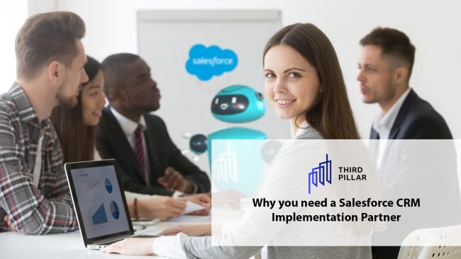 header with title Why you need a Salesforce CRM implementation partner